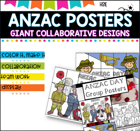 ANZAC Day activity -Collaborative Poster