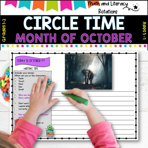 OCTOBER NO Prep - SUB Pack -Literacy and Number -Grades 1-2 (31 days work)
