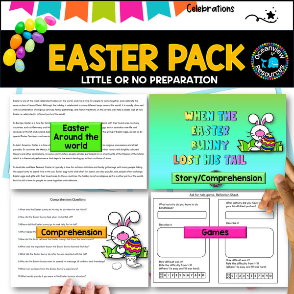 Easter Activity Pack, little or not preparation