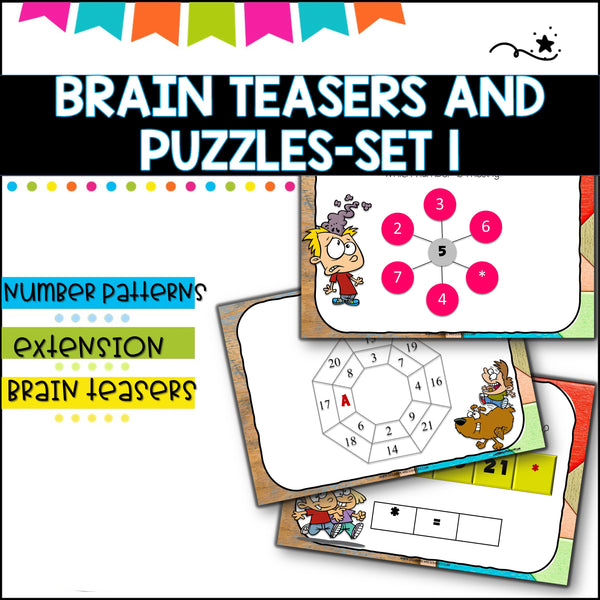 Puzzles and Brain Breaks for Upper Primary- Set 1