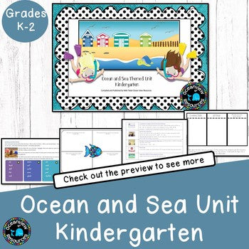 Ocean and Animals Unit  for Kindergarten (bundle)