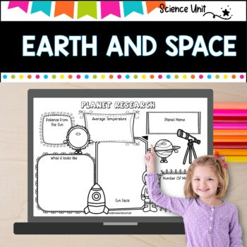 Space, Solar Systems, Planets and Earth Primary Grades Science Unit