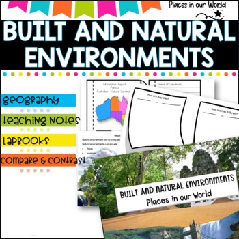 Built and Natural Environments- Activity packet ideal for Distance Learning