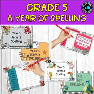 A YEAR OF SPELLING FOR GRADE 5