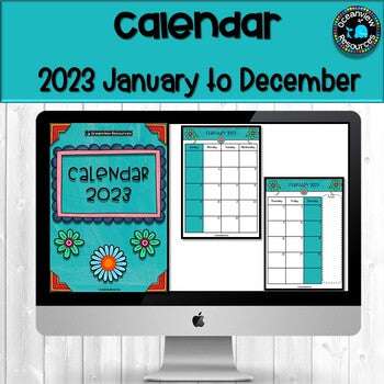 2023 Calendar Editable-January to December