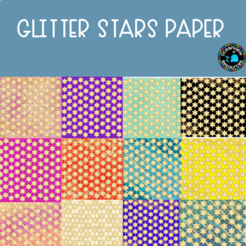 Glitter star papers Clipart