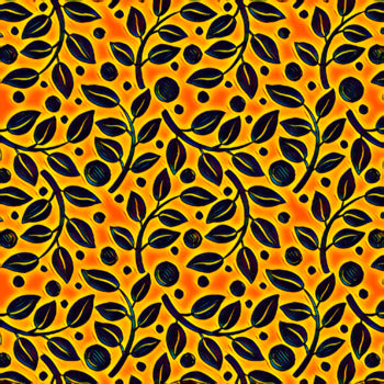 LEAF DESIGN CLIPART with a psychedelic twist to the pattern