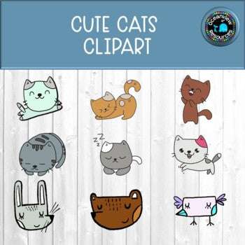 Cute Cats- CLIPART
