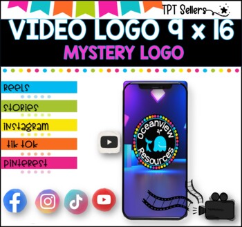 VIDEO LOGO- VERTICAL 9 x 16 for Social Media and Pinterest I Mystery Design