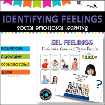 FEELINGS Flashcards l Scenario cards l Puzzle l SEL l PowerPoint Game