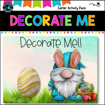 Easter Computer Skills- Decorate me- eggs, gnomes and symmetry #TPTSALESrus