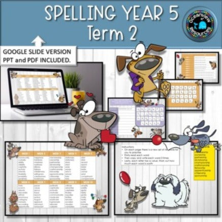 Year 5 Term 2 Spelling- Suitable for Distance Learning - Oceanview Education and Teaching Supplies 